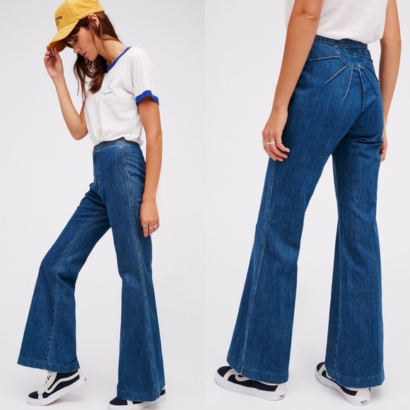 Free People Denim - Free People Ray of Sunshine Flare Jeans